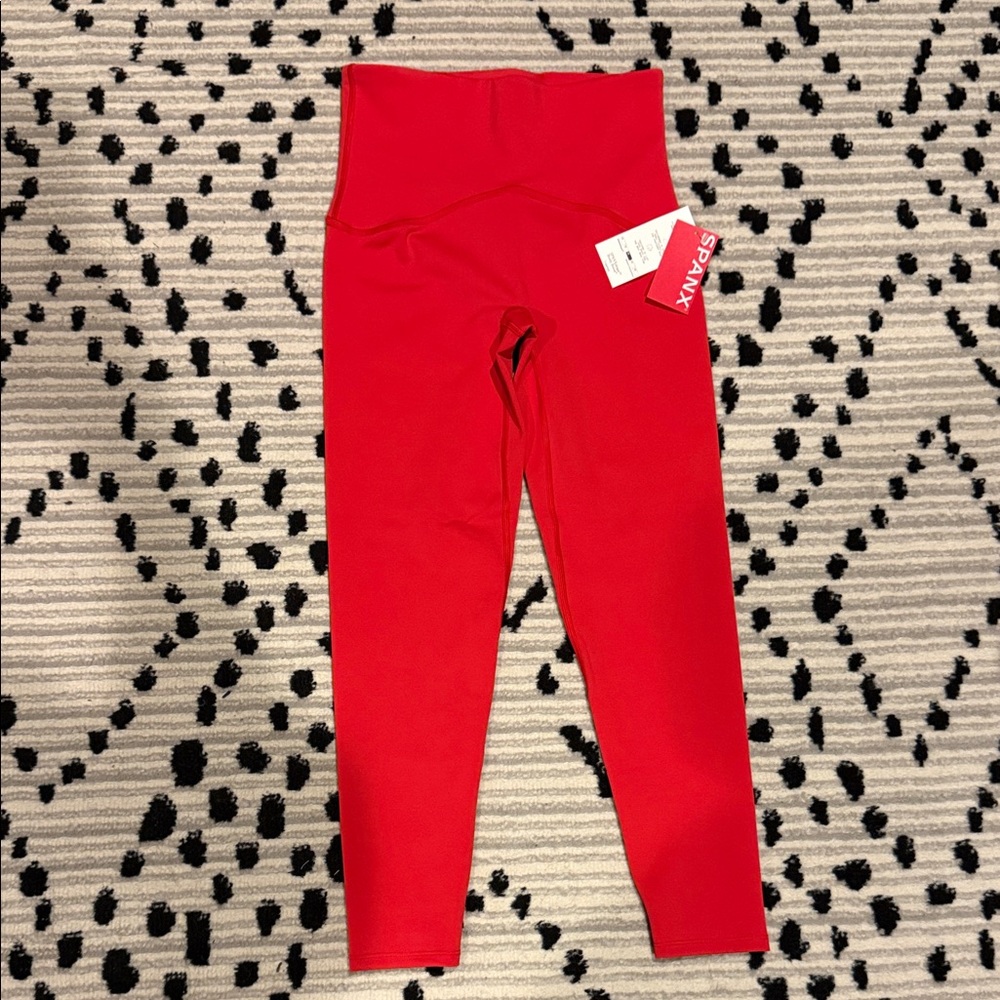 SPANX red booty boost Leggings